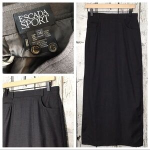 Escada Sport vintage wool pencil‎ skirt